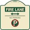 Signmission Fire Lane No Parking Heavy-Gauge Aluminum Architectural Sign, 18" x 18", TG-1818-24013 A-DES-TG-1818-24013 - alternate 1